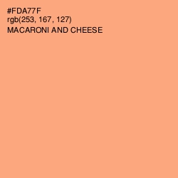 #FDA77F - Macaroni and Cheese Color Image